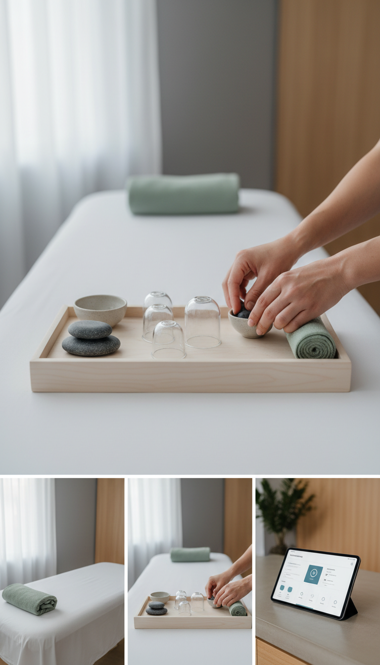 Personal Recovery Kit on Wood Tray