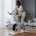 Indoor Exercise Bike - Modern White